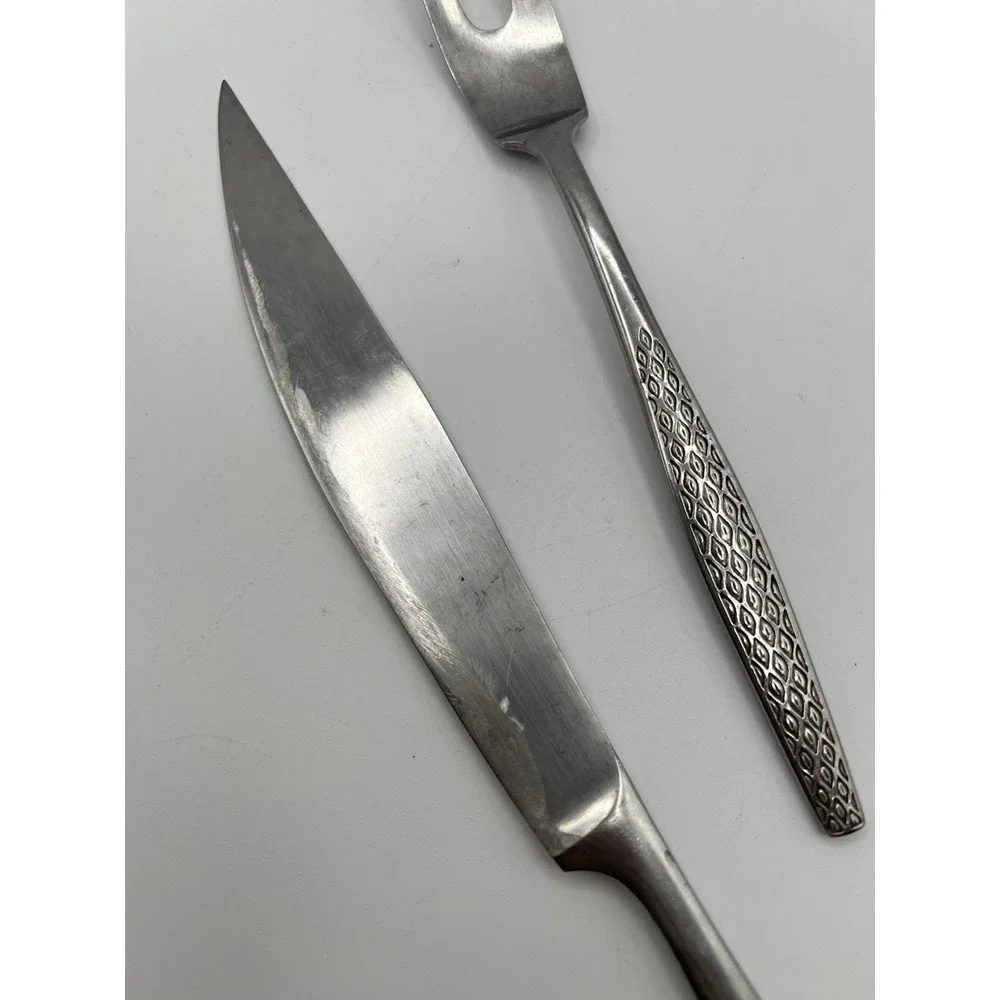 Lot Of 3 Dansk Stainless Variation IV Germany Large‎ Carving Set & Cheese Cutter